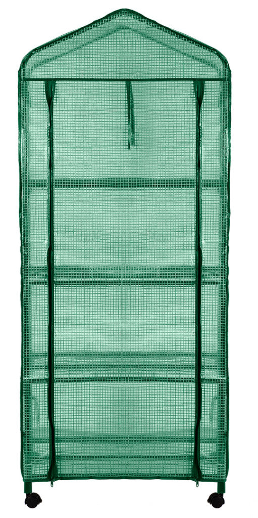 NEO TOOLS Növényház, 69x69x160cm, PE fólia, fémszerkezet 15-903