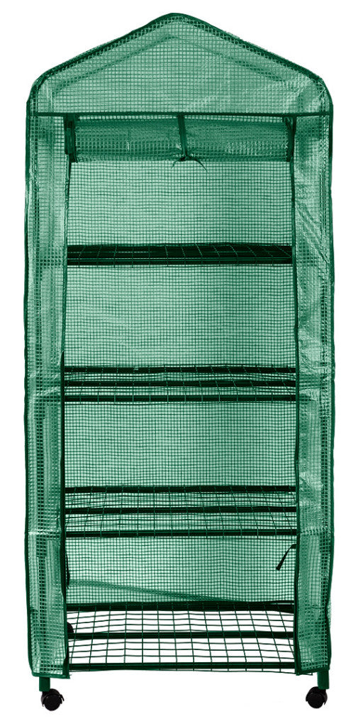 NEO TOOLS Növényház, 69x69x160cm, PE fólia, fémszerkezet 15-903