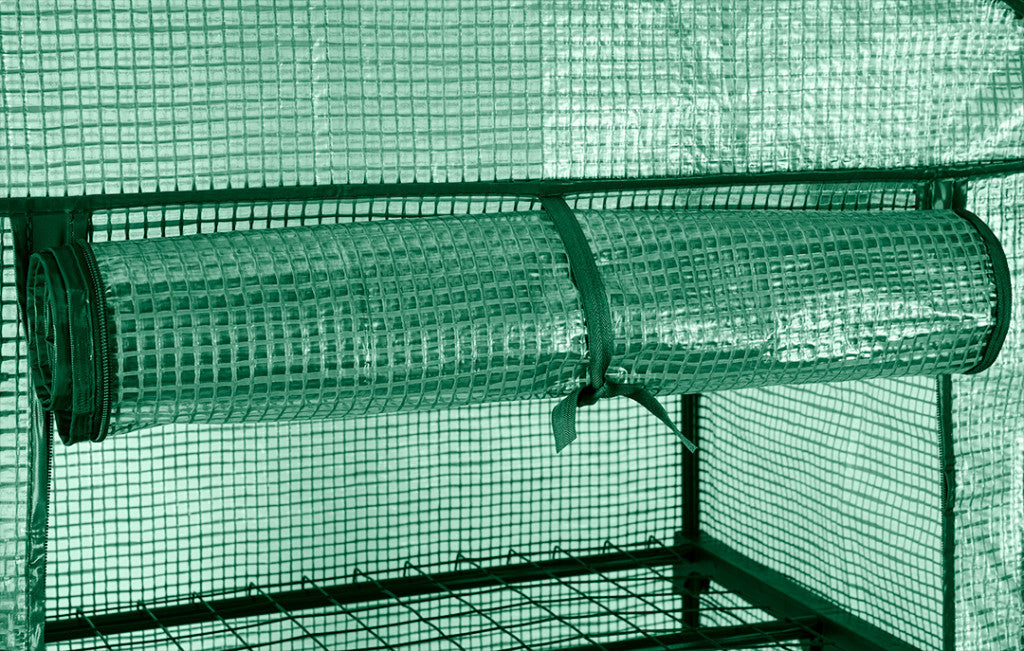 NEO TOOLS Növényház, 69x69x160cm, PE fólia, fémszerkezet 15-903