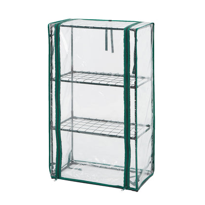NEO TOOLS Növényház 46 x 24 x 80cm, PVC fólia, fémszerkezet 15-910