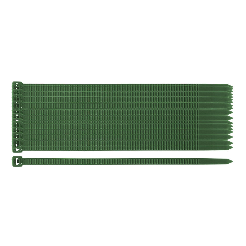 NEO TOOLS Kerti kötegelő, gyorskötöző 4,8x160mm, 50db, zöld 15-979