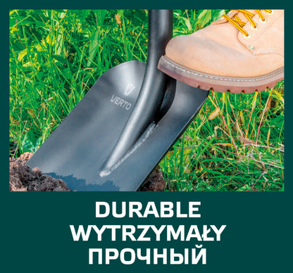 VERTO Lapát, fém nyél, műanyag markolat, Minimum rendelés: 4db 15G012