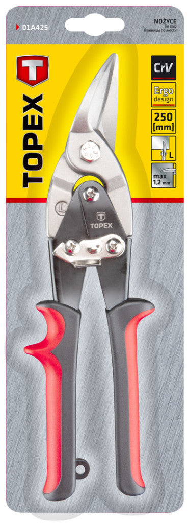 TOPEX LEMEZOLLÓ 250MM ÁTTÉTELES BALOS 01A425