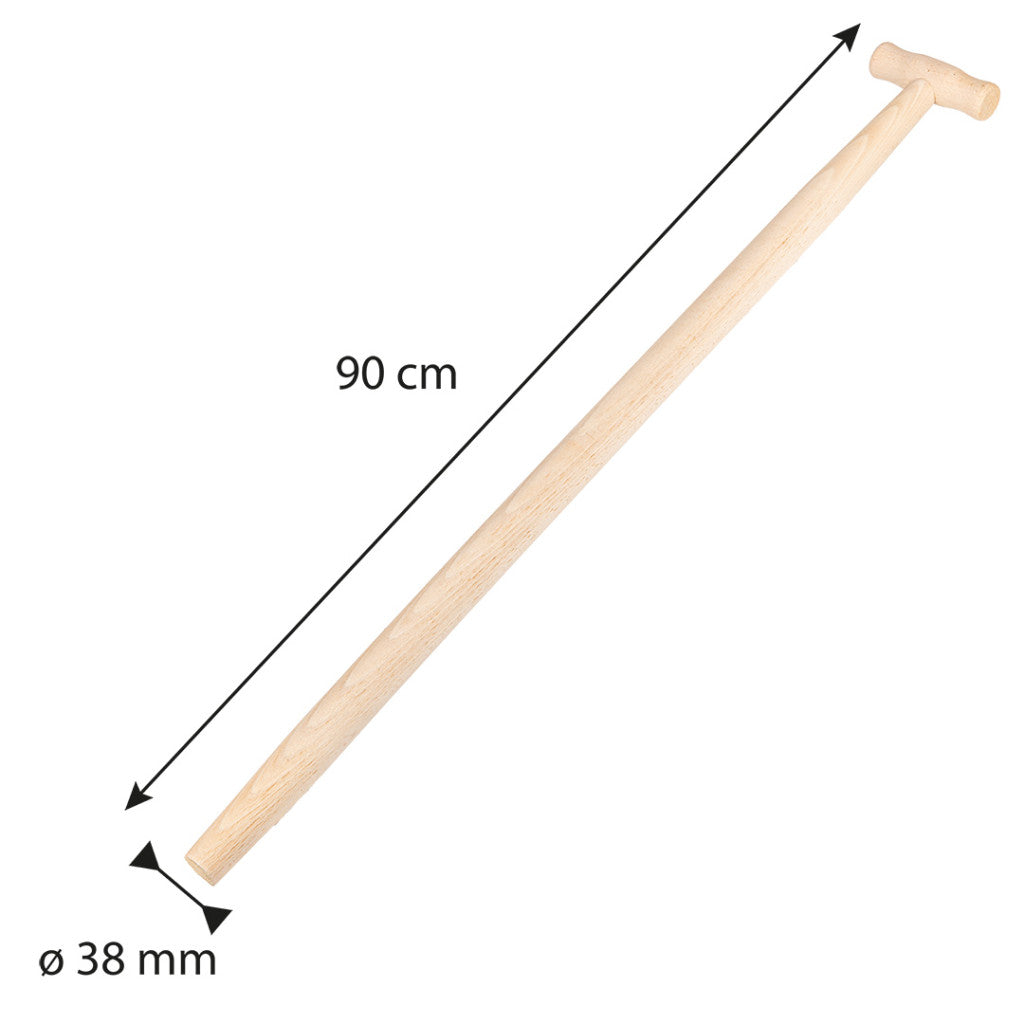 VERTO Ásónyél, bükkfa, T fogantyús, 38mm/90cm 15G061