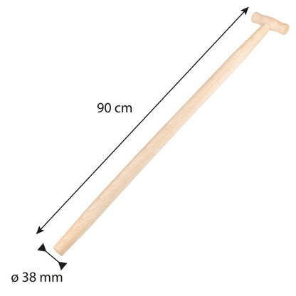 VERTO Ásónyél, bükkfa, T fogantyús, 38mm/90cm 15G061