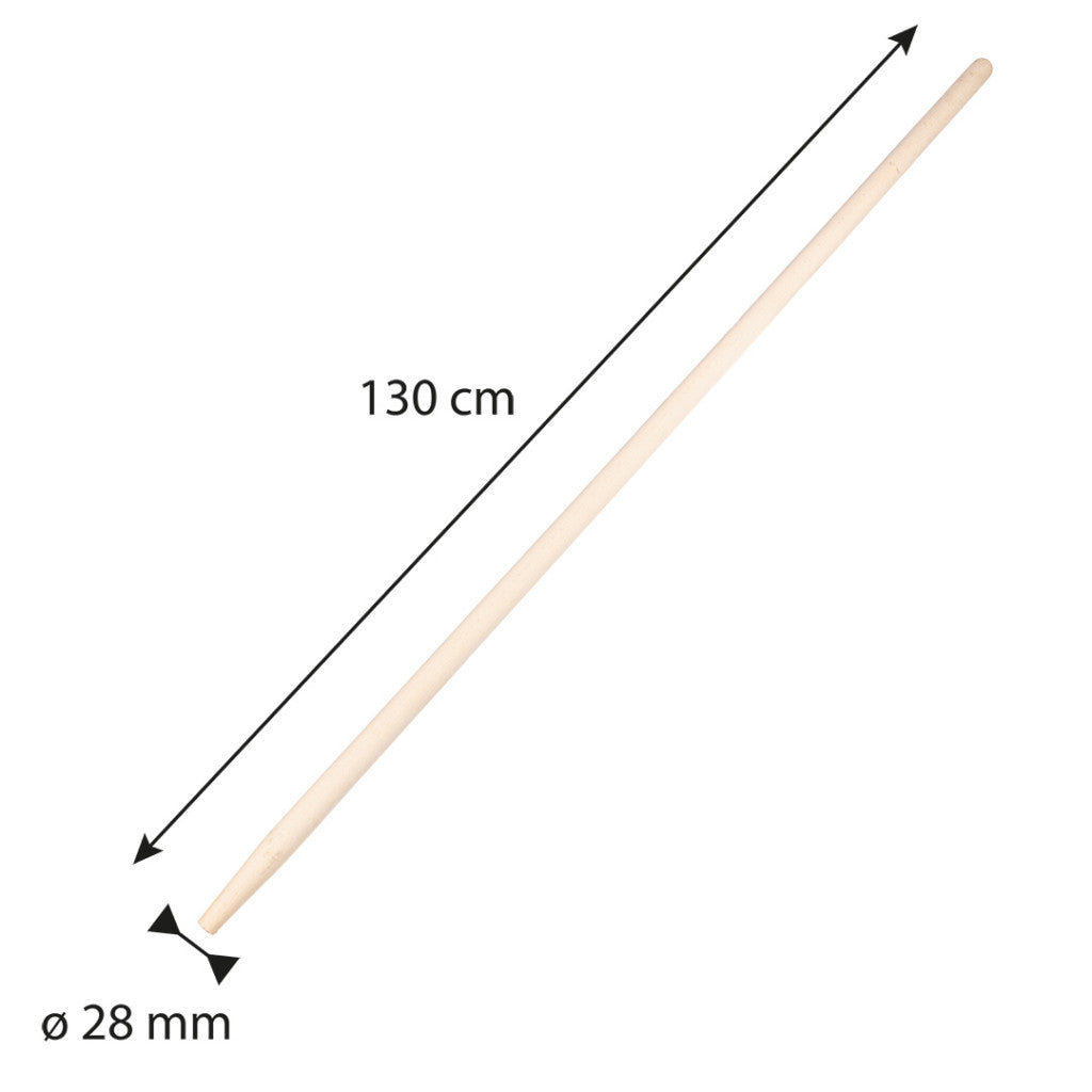 VERTO Gereblyenyél, bükkfa, 28mm/130cm, Minimum rendelés: 4db 15G063