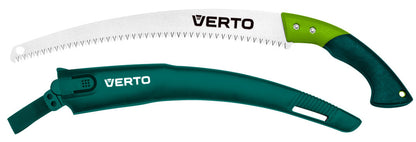 VERTO Ágvágó fűrész, fűrészlap: 350mm, 7 TPI, övre csatolható védőtokkal 15G101