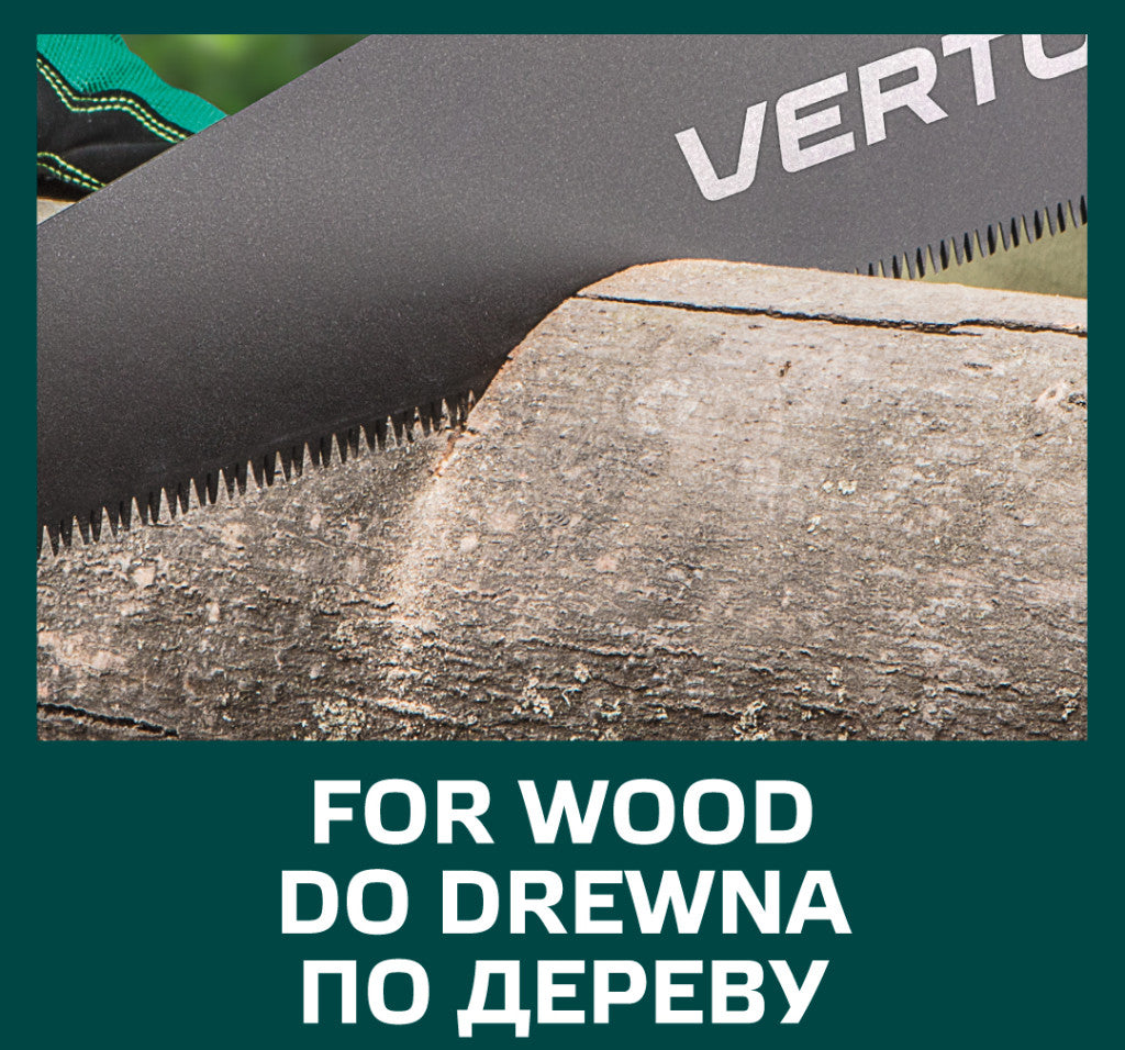 VERTO Kézifűrész 450mm, teflon bevonat, védőtokkal 15G102