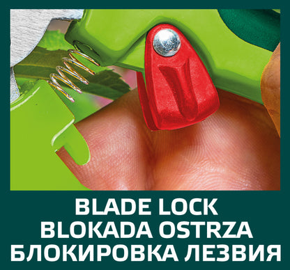 VERTO Metszőolló, rávágó, 190mm, penge:41mm, vágókap.: 10mm, teflon bevonat 15G201