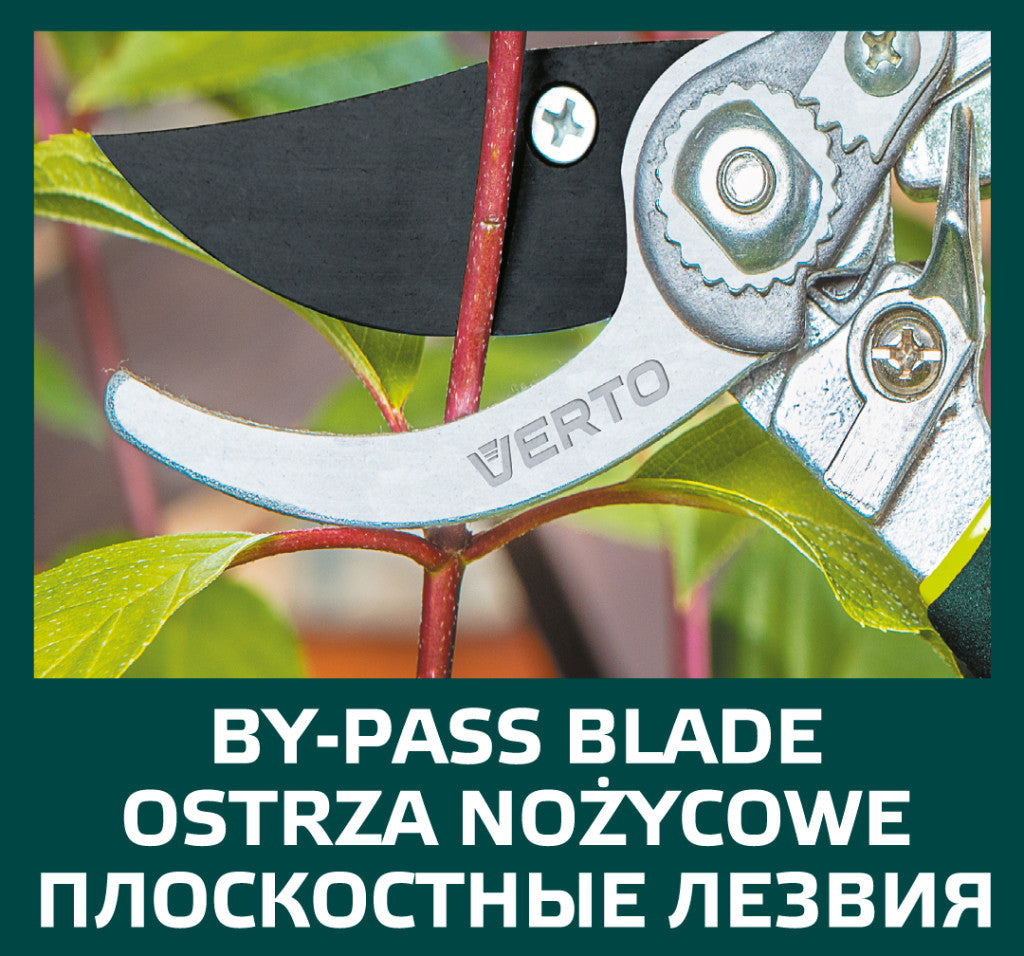 VERTO Metszőolló, mellévágó, 220mm, penge:56mm, vágókap.: 15mm, teflon bevonat 15G204