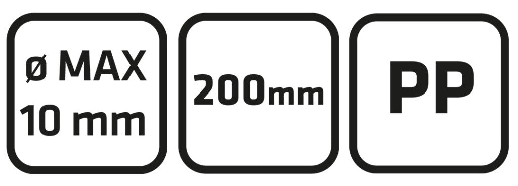 VERTO Metszőolló, fémházas, 200 mm, max 10mm 15G208