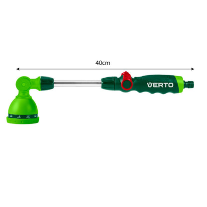 VERTO Öntözőpisztoly,10 funkciós, 40cm-es fémszárral 15G681