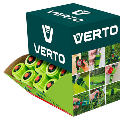 VERTO 30db Tömlő gyorscsatlakozó 1/2"vizstoppos, kínálódobozban 15G721-30