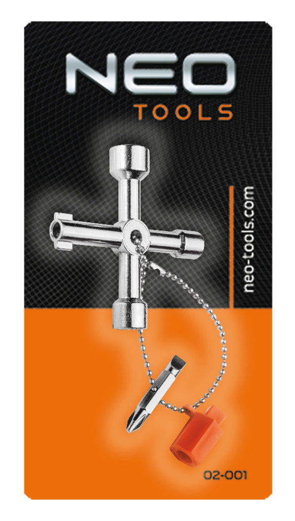 NEO TOOLS UNIVERZÁLIS KULCS SZEKRÉNYEKHEZ 25 év garanciával 02-001