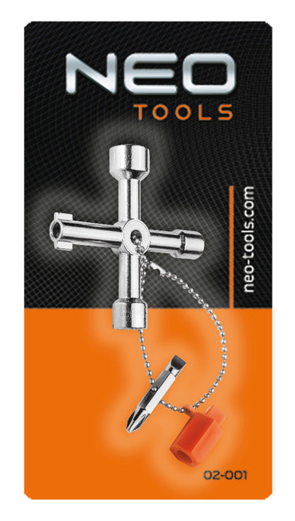 NEO TOOLS UNIVERZÁLIS KULCS SZEKRÉNYEKHEZ 25 év garanciával 02-001