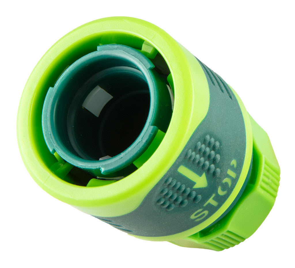 VERTO Tömlő gyorscsatlakozó 1/2" vizstoppos, kétkomponensű 15G731