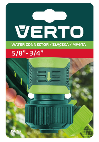 VERTO Tömlő gyorscsatlakozó 3/4", kétkomponensű 15G732