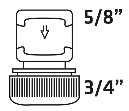 VERTO Tömlő gyorscsatlakozó 3/4", kétkomponensű 15G732