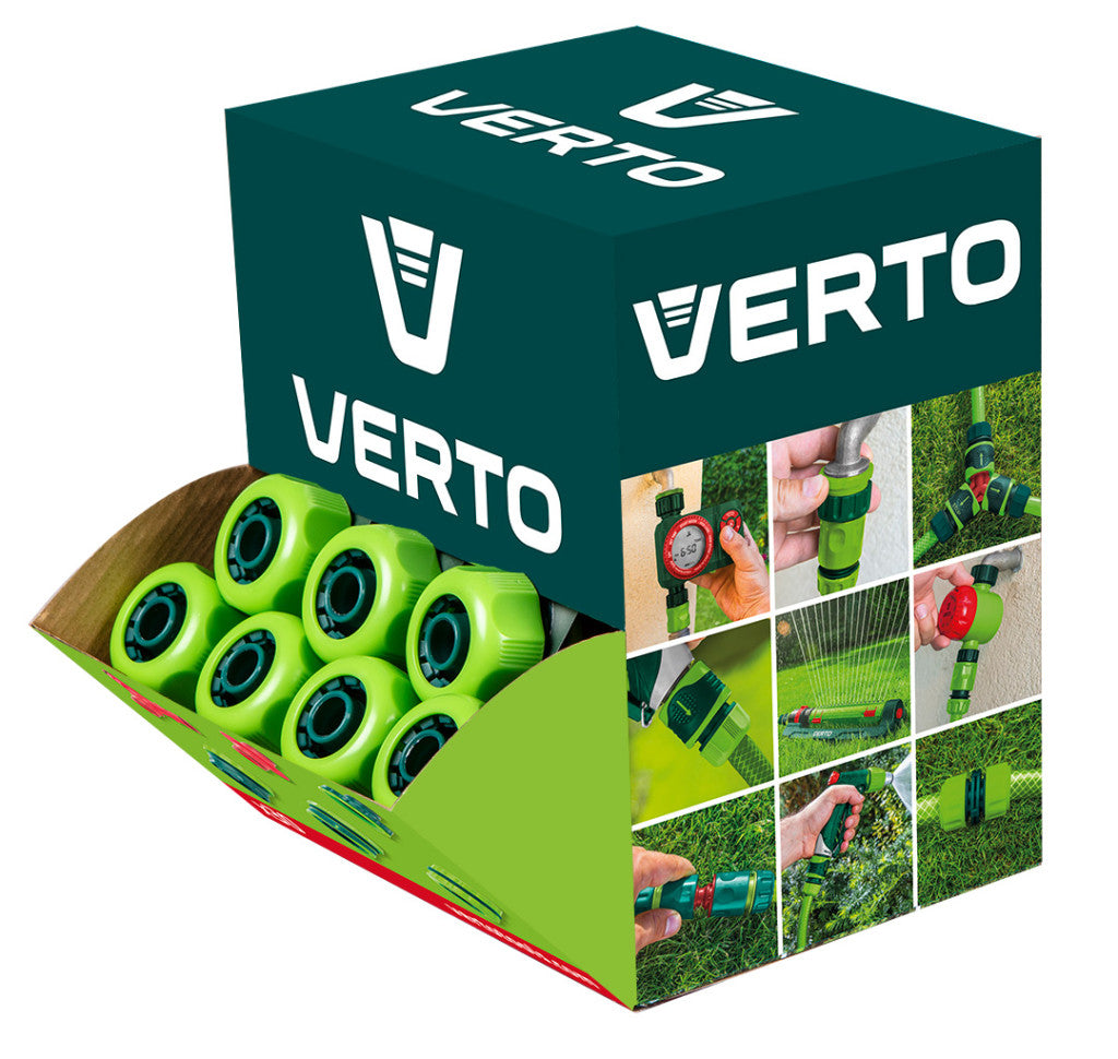VERTO 30db Tömlő gyorscsatlakozó 3/4", kétkomponensű, kínálódobozban 15G732-30