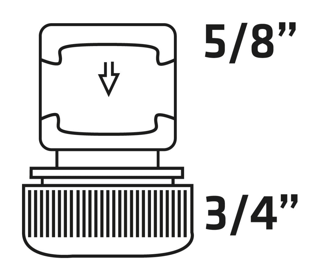 VERTO 30db Tömlő gyorscsatlakozó 3/4", kétkomponensű, kínálódobozban 15G732-30