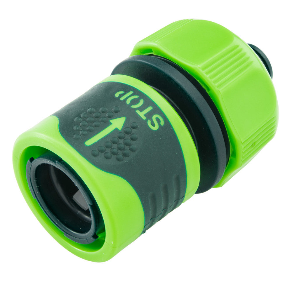VERTO Tömlő gyorscsatlakozó 3/4" vizstoppos, kétkomponensű 15G733