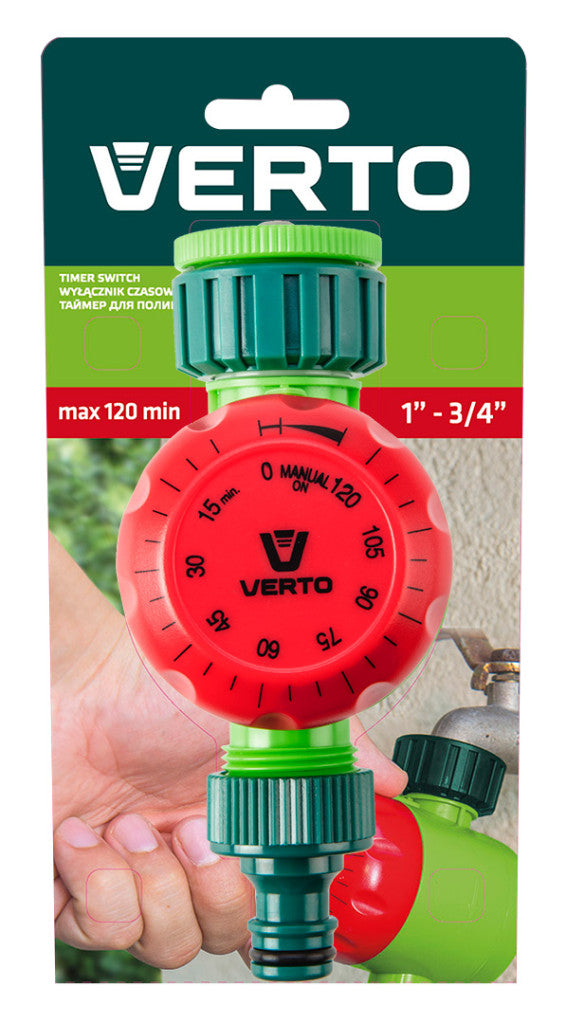 VERTO Mechanikus öntözőidőzítő óra, max.120perc 15G750