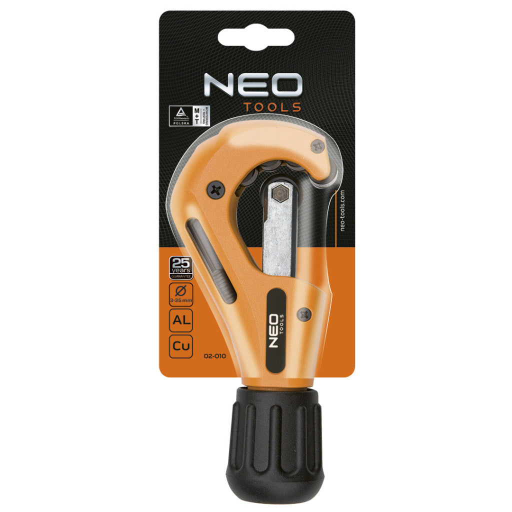 NEO TOOLS Csővágó 3-35mm, réz, alumínium 25 év garanciával 02-010