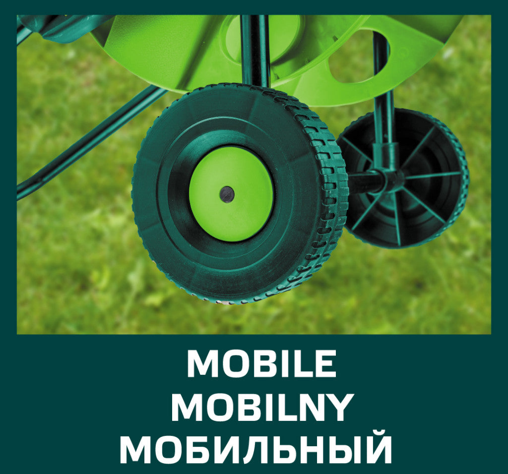 VERTO Tömlőkocsi, tömlőméret: 1/2" max45m, 5/8" max35 m 15G791