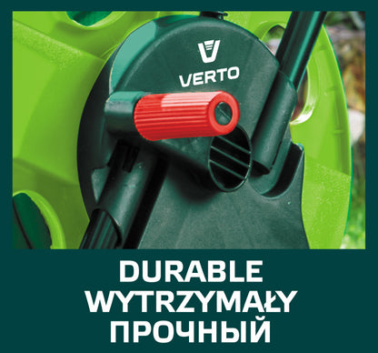 VERTO Tömlőkocsi, tömlőméret: 1/2" max45m, 5/8" max35 m 15G791