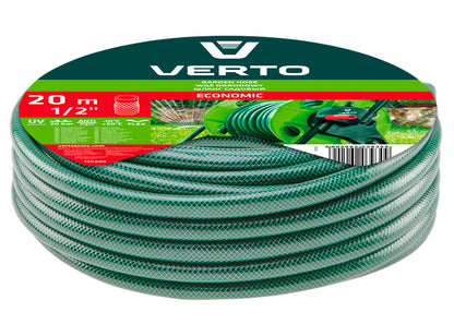 VERTO Locsolótömlő 20 m, 1/2", ECONOMIC, zöld 15G800