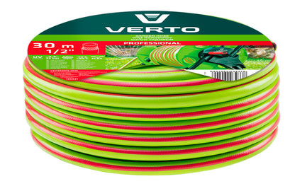 VERTO Locsolótömlő 30 m, 1/2", Professional: csomózódás, csavarodás védelem, UV álló, algásodás védelem 15G821