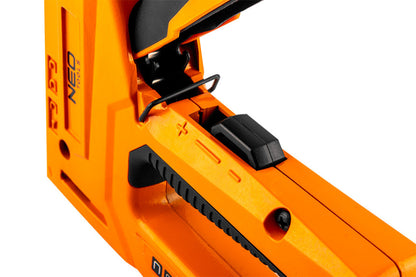 NEO TOOLS Tűzőgép, 4az1-ben, J, G, L, E kapcsokhoz, 6-14mm, alumínium 16-030