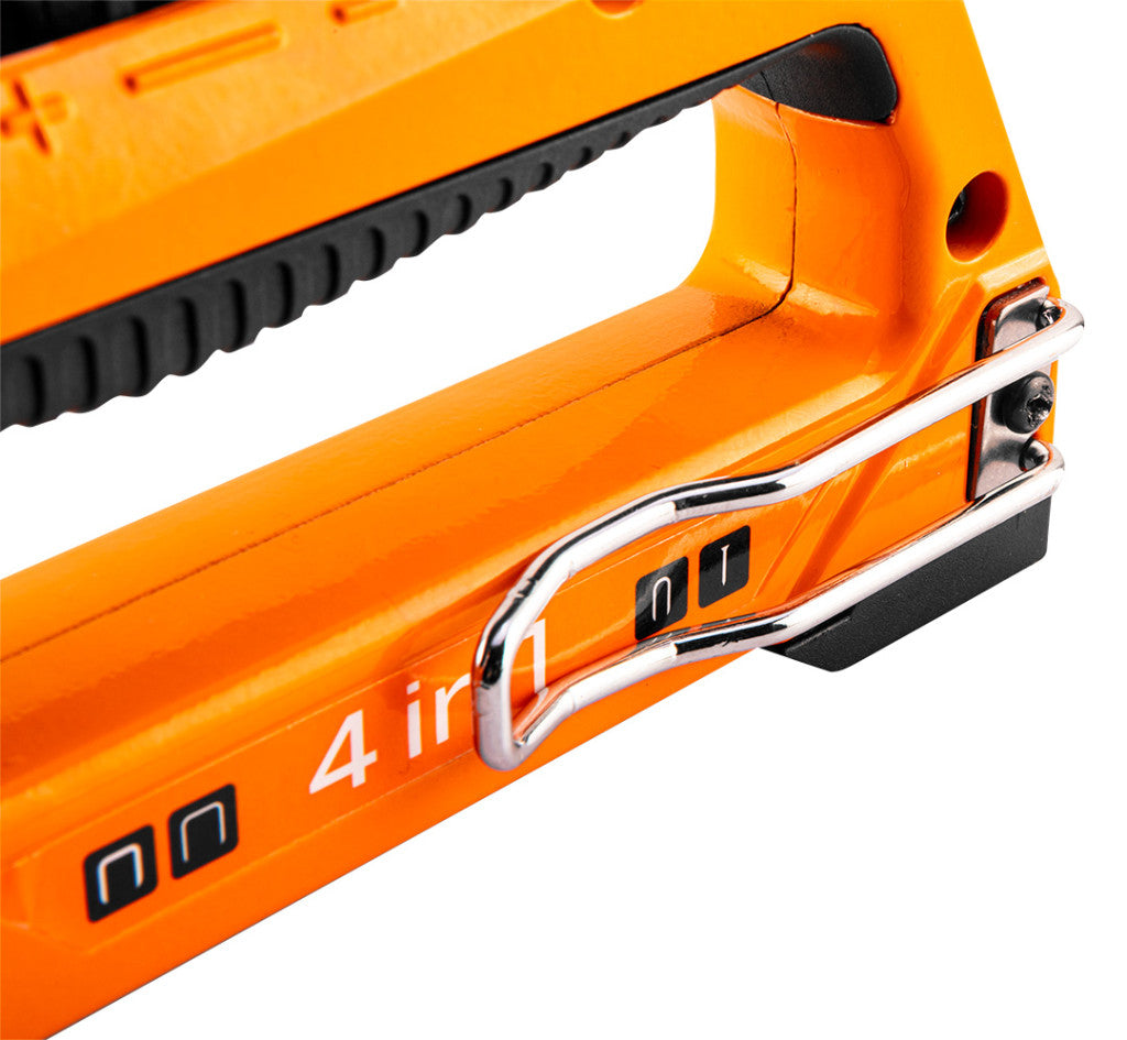 NEO TOOLS Tűzőgép, 4az1-ben, J, G, L, E kapcsokhoz, 6-14mm, alumínium 16-030