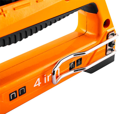 NEO TOOLS Tűzőgép, 4az1-ben, J, G, L, E kapcsokhoz, 6-14mm, alumínium 16-030