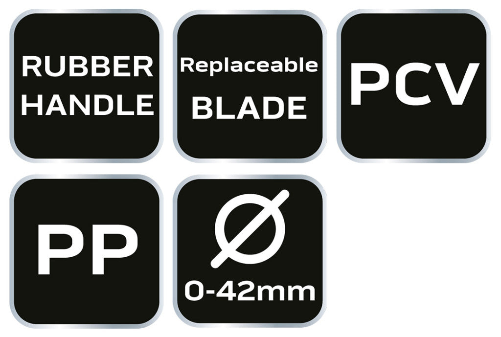 NEO TOOLS Csővágó fogó műanyaghoz 0-42mm 25 év garanciával 02-073