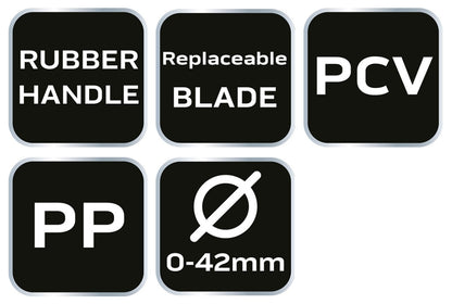 NEO TOOLS Csővágó fogó műanyaghoz 0-42mm 25 év garanciával 02-073