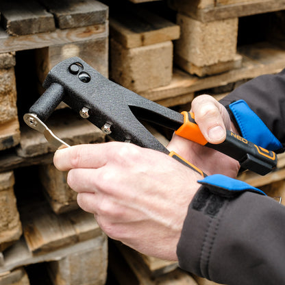 NEO TOOLS Popszegecshúzó, acél és alumínium szegecsekhez, 60db szegecs, 2,4/3,2/4,0/4,8  18-101-1