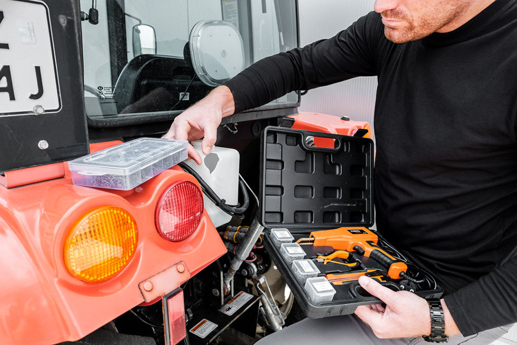 NEO TOOLS Műanyagjavító kapocs készlet 19-158-hoz, fém, 6 tipus 100-100db 19-159