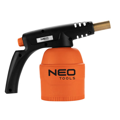 NEO TOOLS Gázforrasztó, perzselő, gázégő 190g palackhoz, PIEZO 20-022