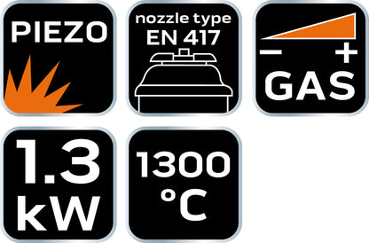 NEO TOOLS Gázforrasztó, perzselő, gázégő csavaros 20-025