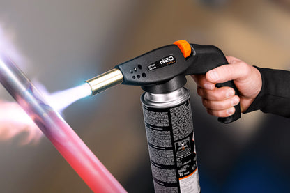 NEO TOOLS Gázforrasztó fej, eldobható patronhoz, piezós 20-026