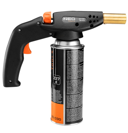 NEO TOOLS Gázforrasztó fej, eldobható patronhoz, piezós 20-026