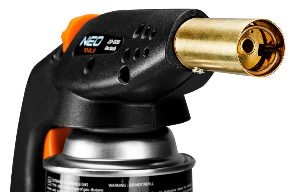 NEO TOOLS Gázforrasztó fej, eldobható patronhoz, piezós 20-026