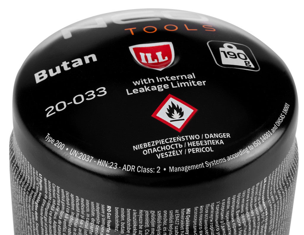 NEO TOOLS Gázforrasztó, perzselő, gázégő 4db tartállyal, 190g, szelepes tartállyal 20-045