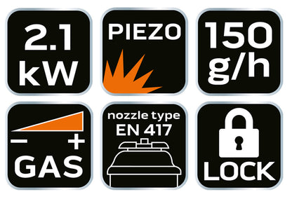 NEO TOOLS Gázfőző, 227gr-os patronhoz 20-050