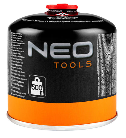 NEO TOOLS Kemping gázégő+ 2db gázpalack 20-060
