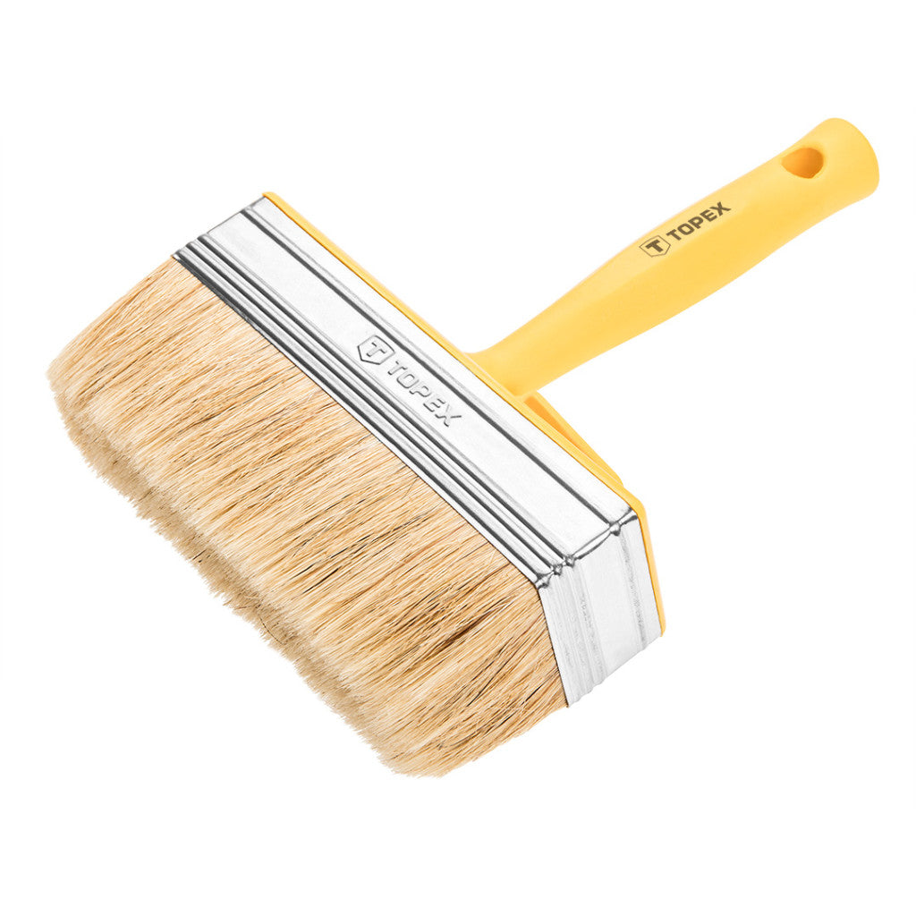 TOPEX Mennyezet ecset 15x5cm, Sörte:Természetes, Nyél:Műanyag 20B969