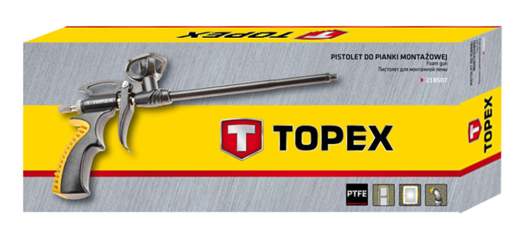 TOPEX Kinyomópisztoly purhabhoz, teflonos PTFE bevonat 21B507