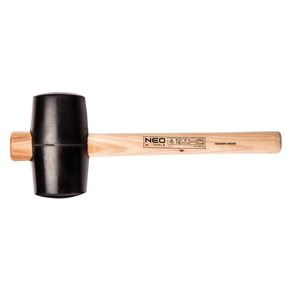 NEO TOOLS Gumikalapács 90mm 1200g, hickory nyél 25-054