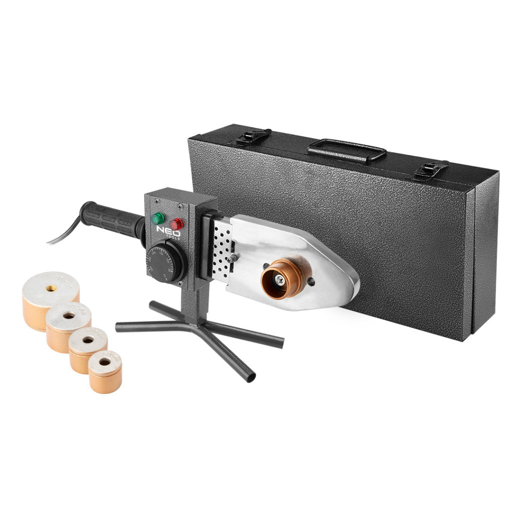 NEO TOOLS Csőhegesztőgép 800W műanyagokhoz, 4 hüvellyel: 20, 25, 32, 40mm 02-400
